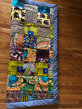 Load image into Gallery viewer, Loujoliwax™ Patchwork rug in wax fabrics
